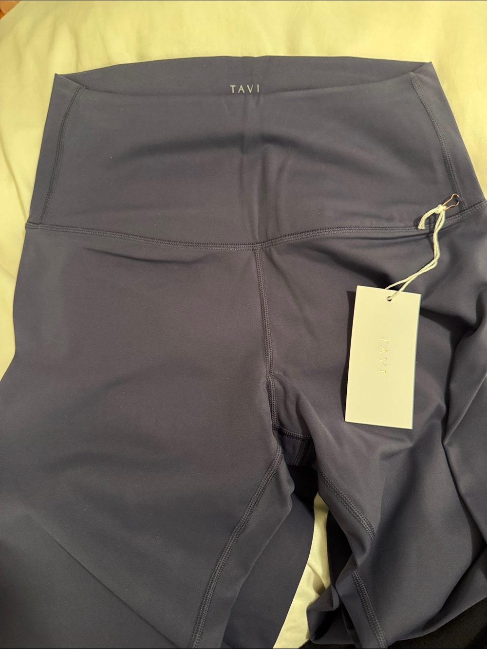 Tavi Navy High Waisted 7/8 Tight Leggings Large Navy - Picture 4 of 7